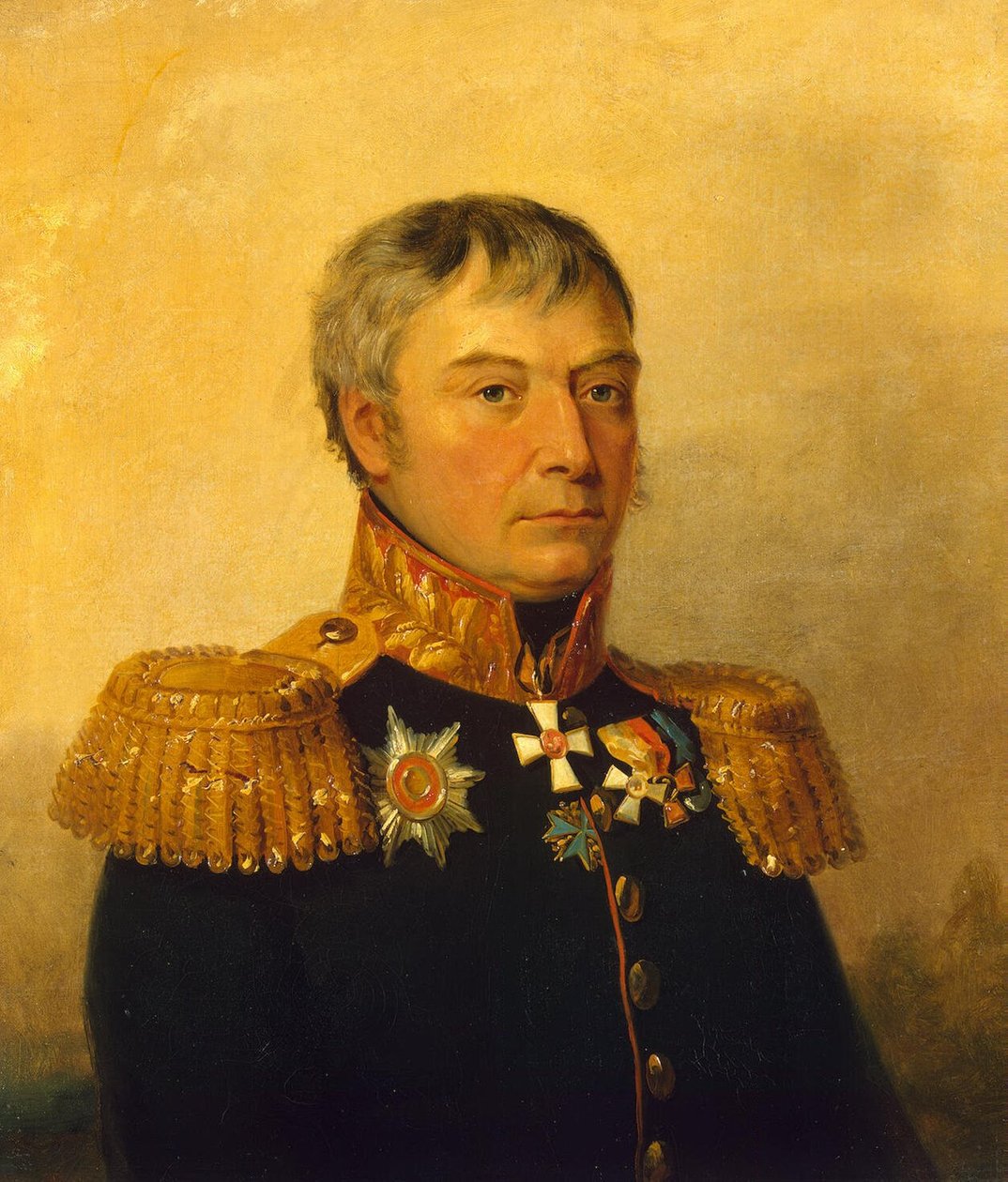 Portrait of Russian General Apollon Stepanovich Zhemchuzhnikov in Military Gallery of the Winter Palace by George Dawe