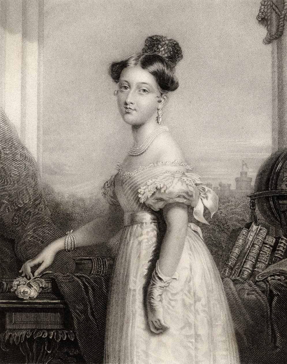 Princess Alexandrina Victoria of Saxe-Coburg, engraved by J. Cochran, from 