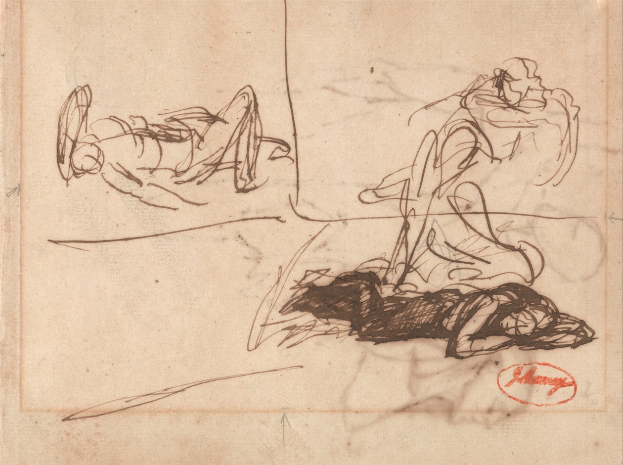 Reclining Figures by George Romney