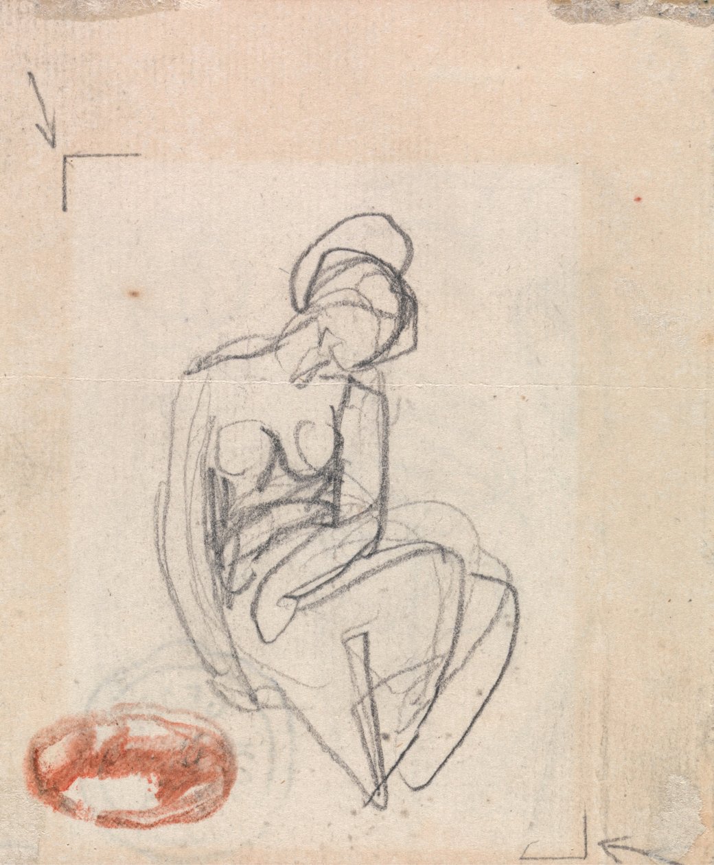 Seated Female Nude by George Romney