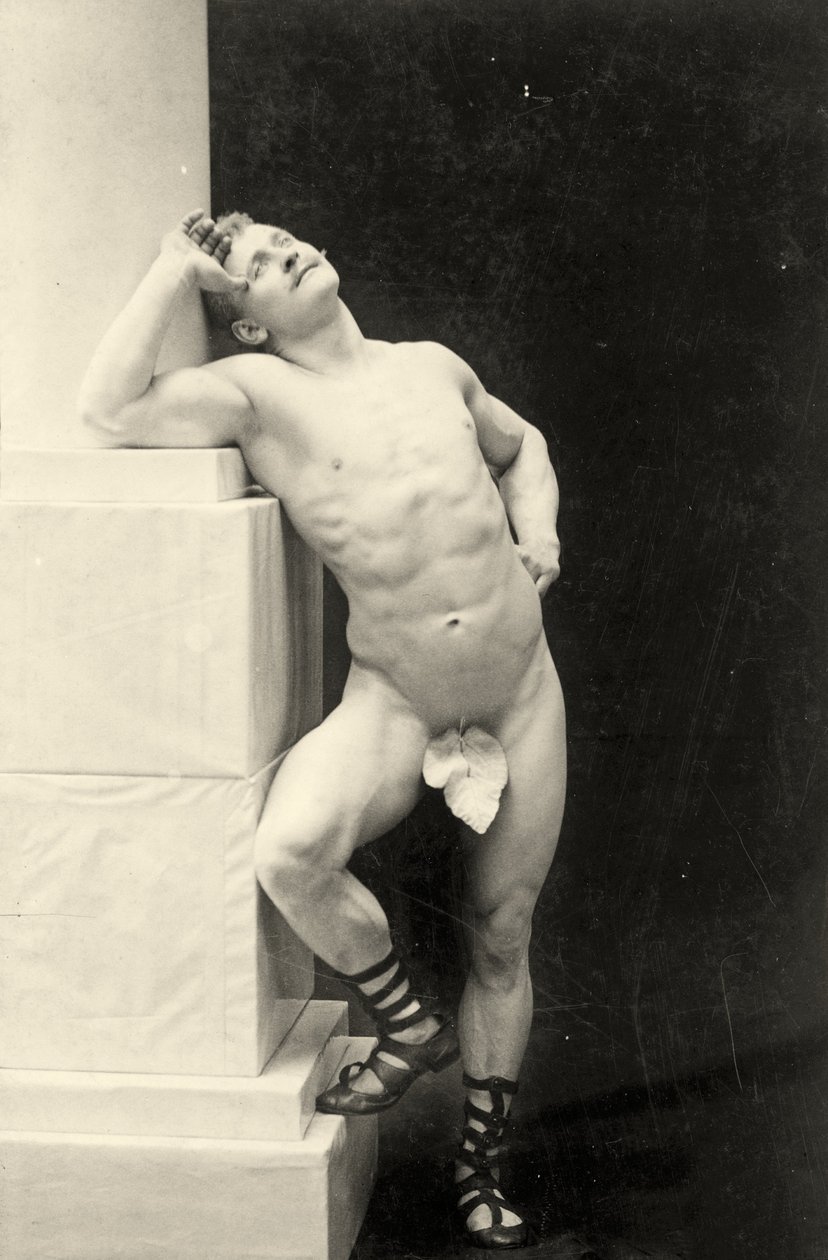 Eugen Sandow, in Classical Ancient Greco-Roman Pose by George Steckel