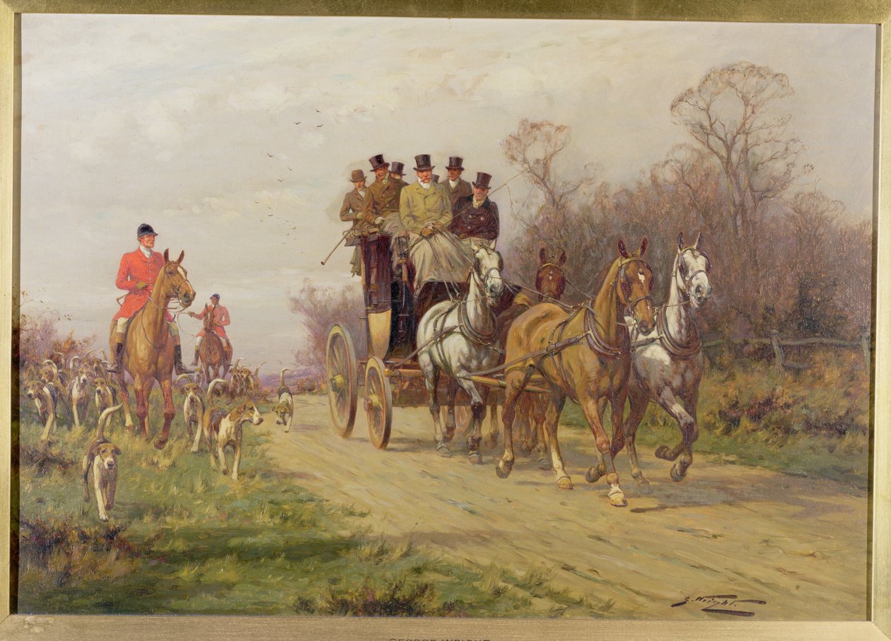 A Coach and Four by George Wright