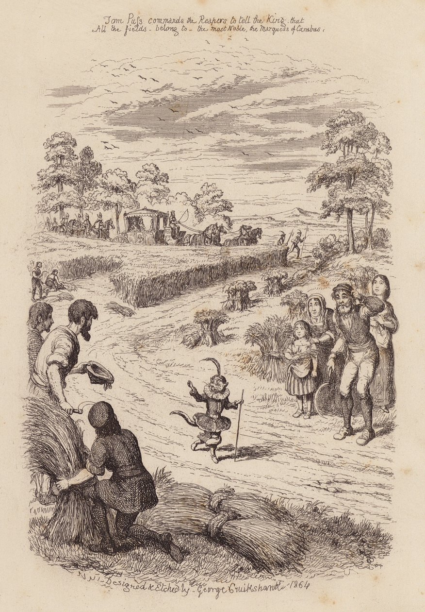 Puss In Boots by George (after) Cruikshank