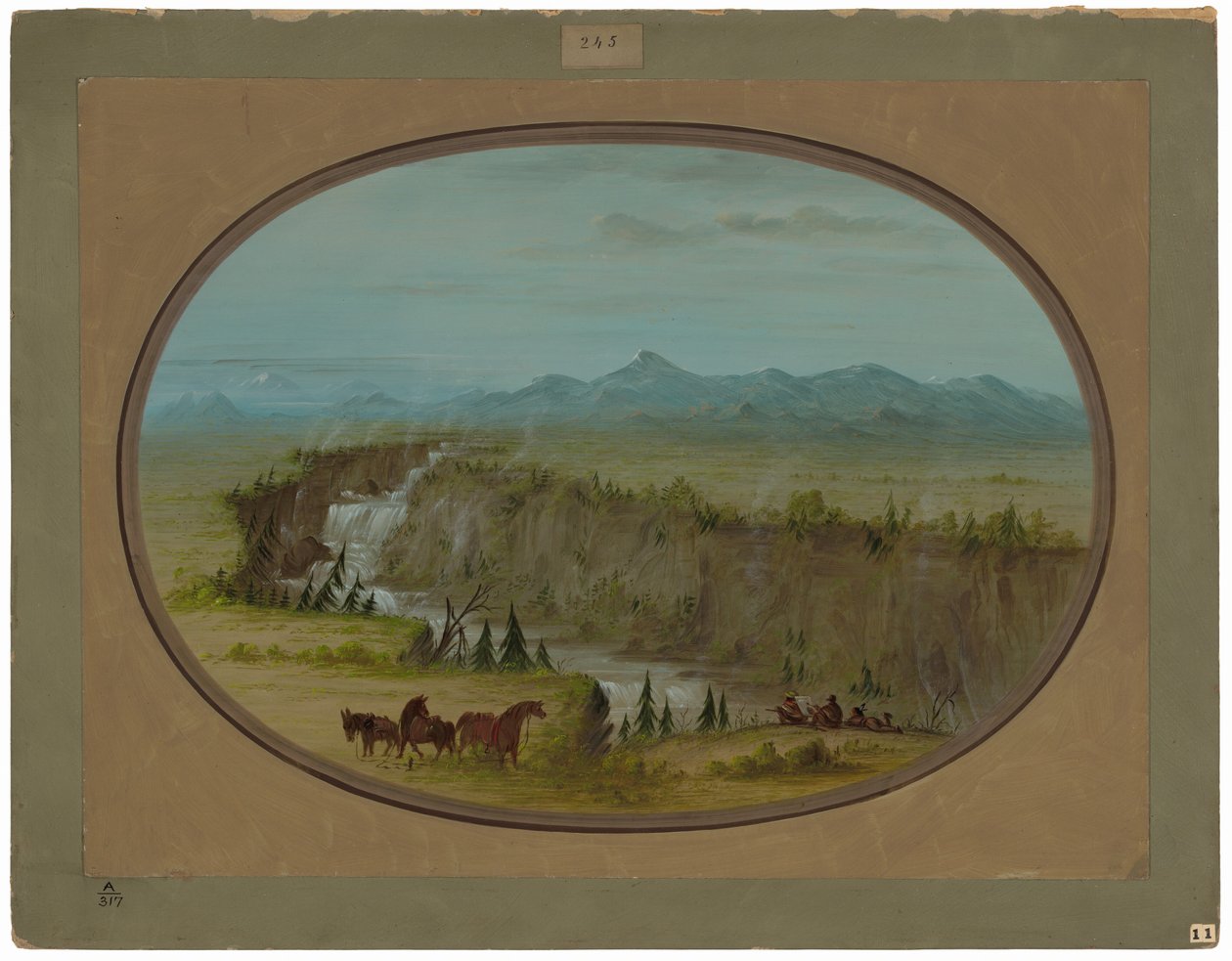 Falls of the Snake River by George Catlin