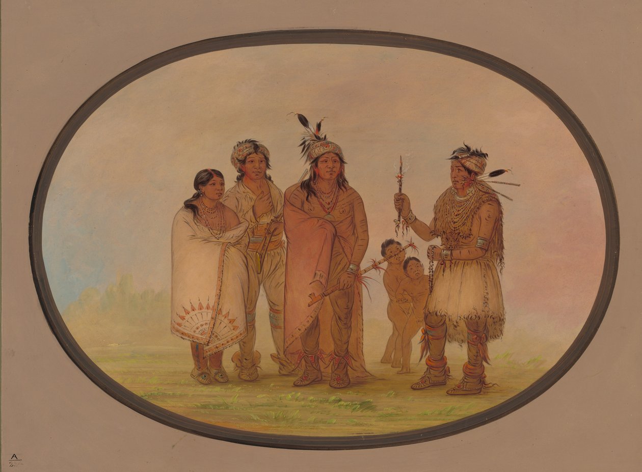 Shawano Indians by George Catlin