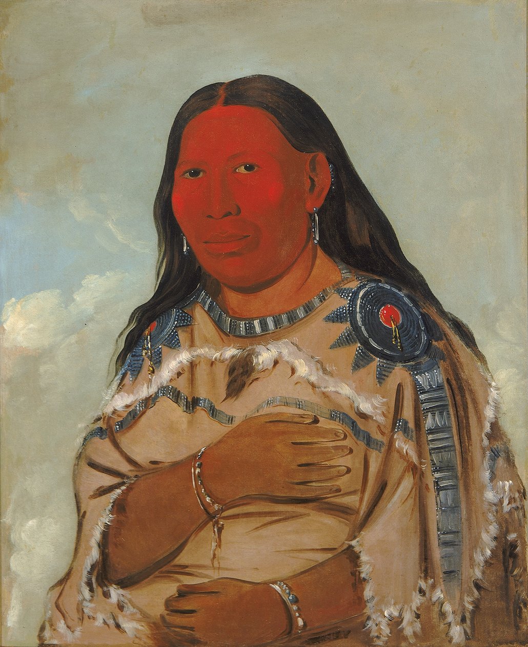 Wife of Two Crows by George Catlin