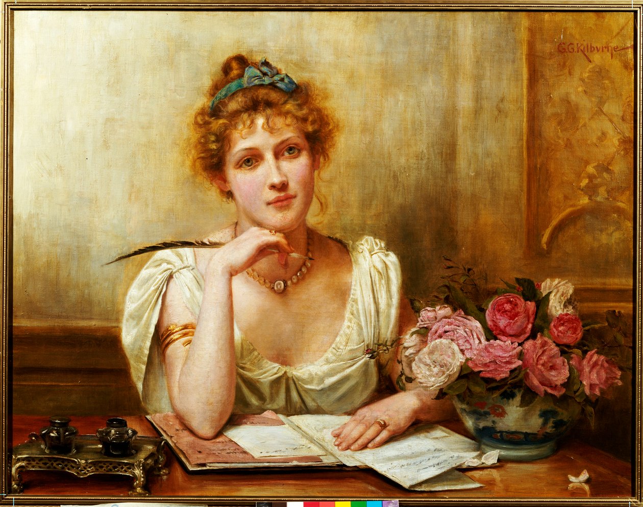 The Letter by George Goodwin Kilburne