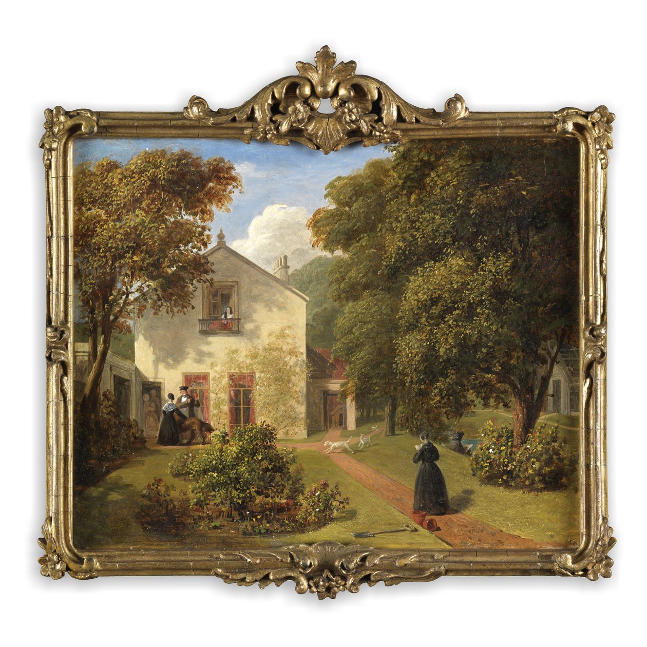 A Sunlit Garden by George Lance
