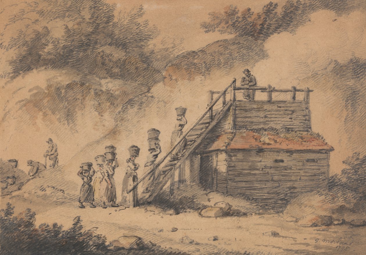 A Hop Kiln by George Morland