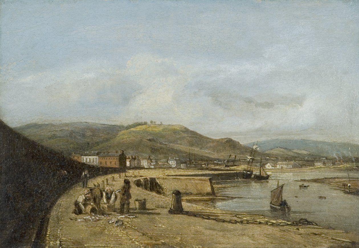 Swansea from the West Pier by George Orleans Delamotte