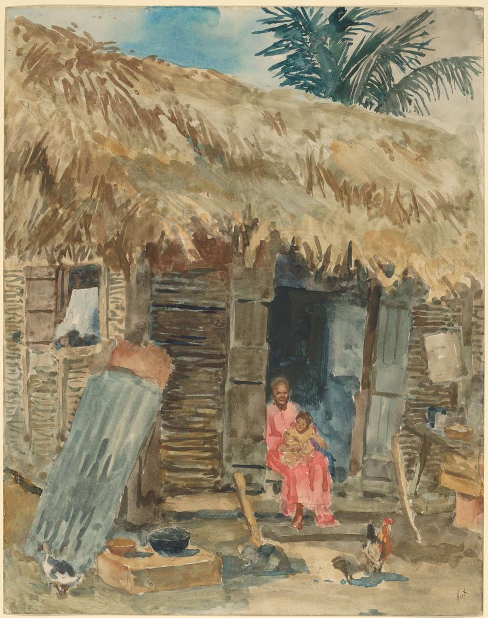 Hut in Trinidad by George Overbury