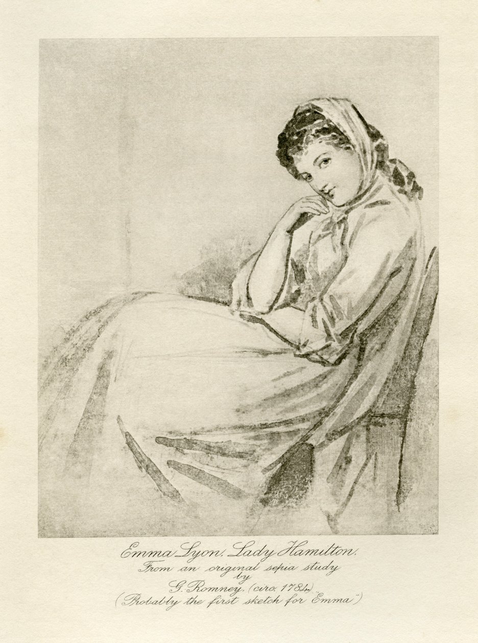 Emma Lady Hamilton by George Romney