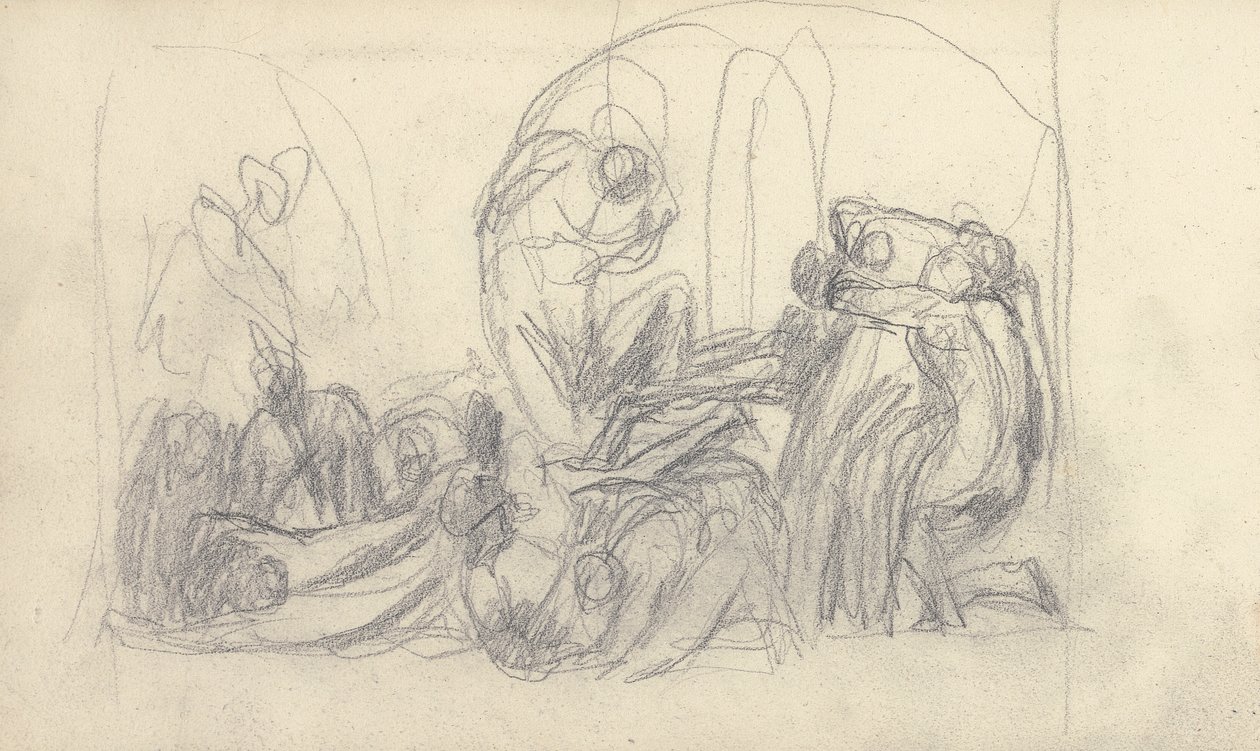Sketchbook Drawing by George Romney