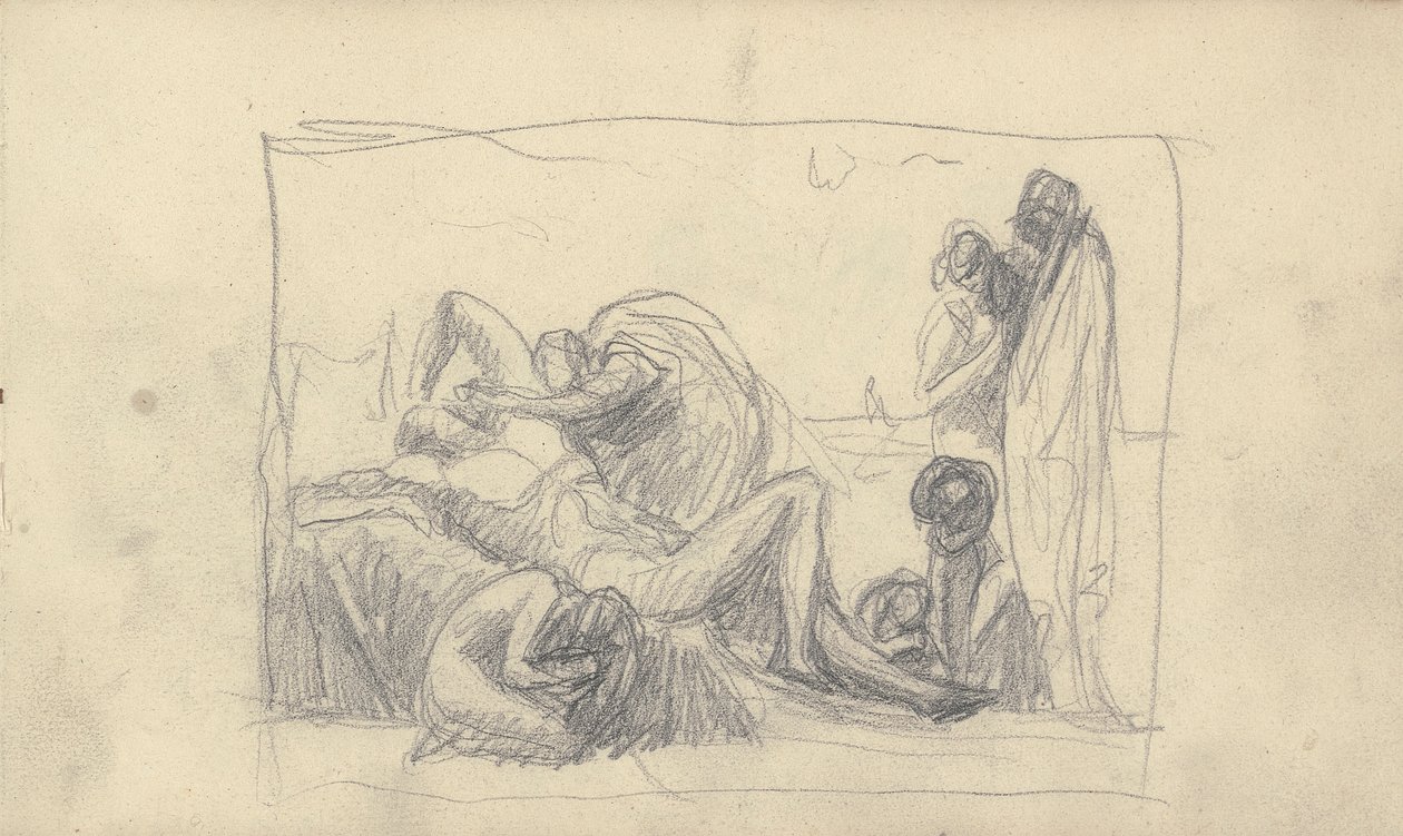 Sketchbook Drawing by George Romney