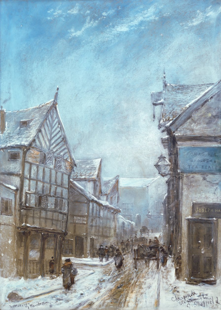 Old Cheapside, Warrington, 1864 by George Sheffield