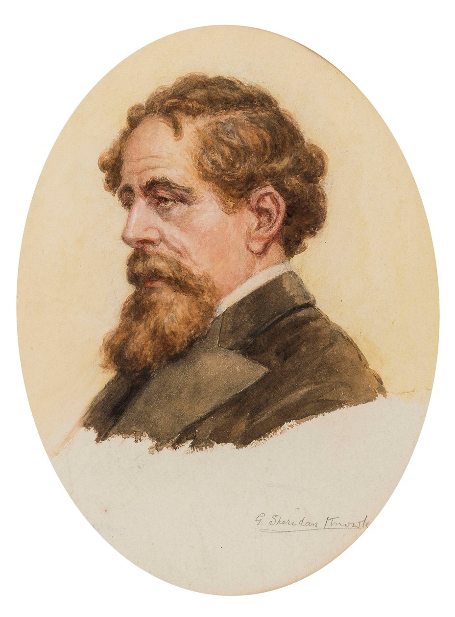 Portrait of Charles Dickens by George Sheridan Knowles