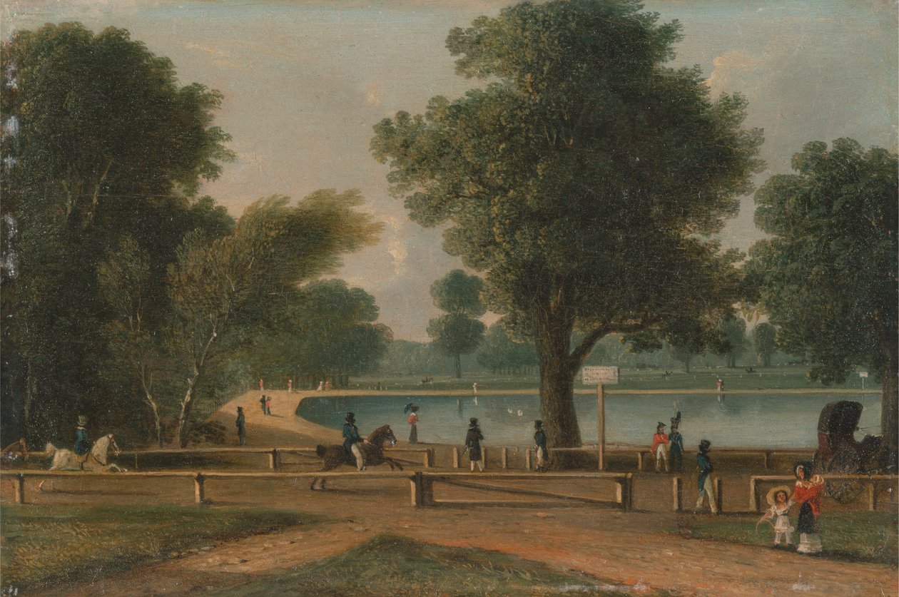 The Serpentine, Hyde Park by George Sidney Shepherd