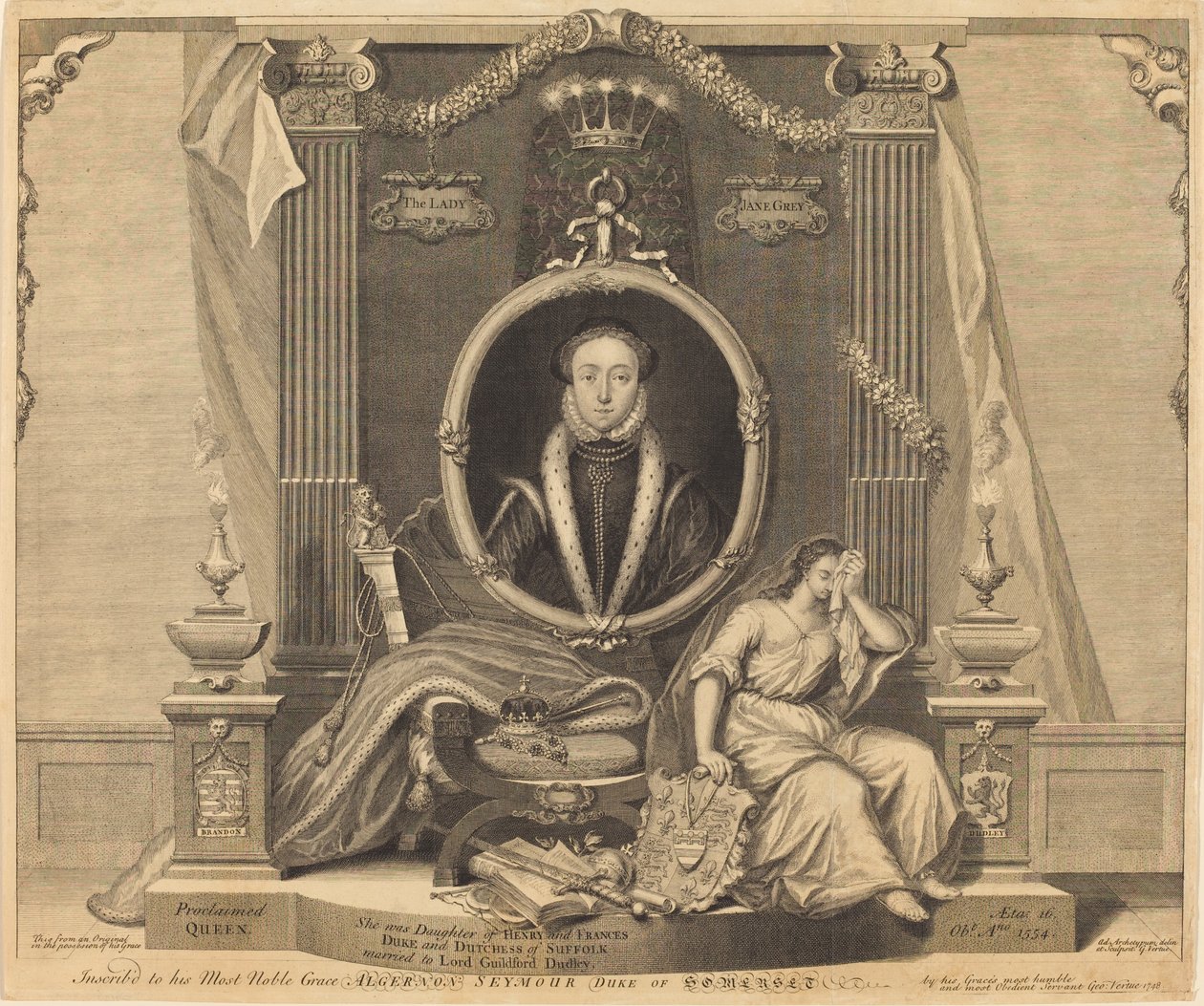 Lady Jane Grey by George Vertue