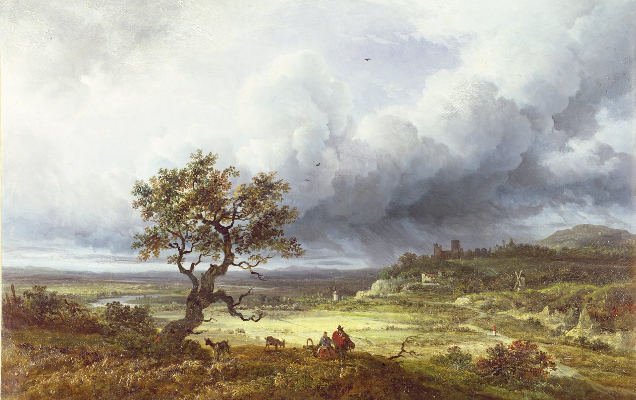 Countryside under a Stormy Sky by Georges Michel