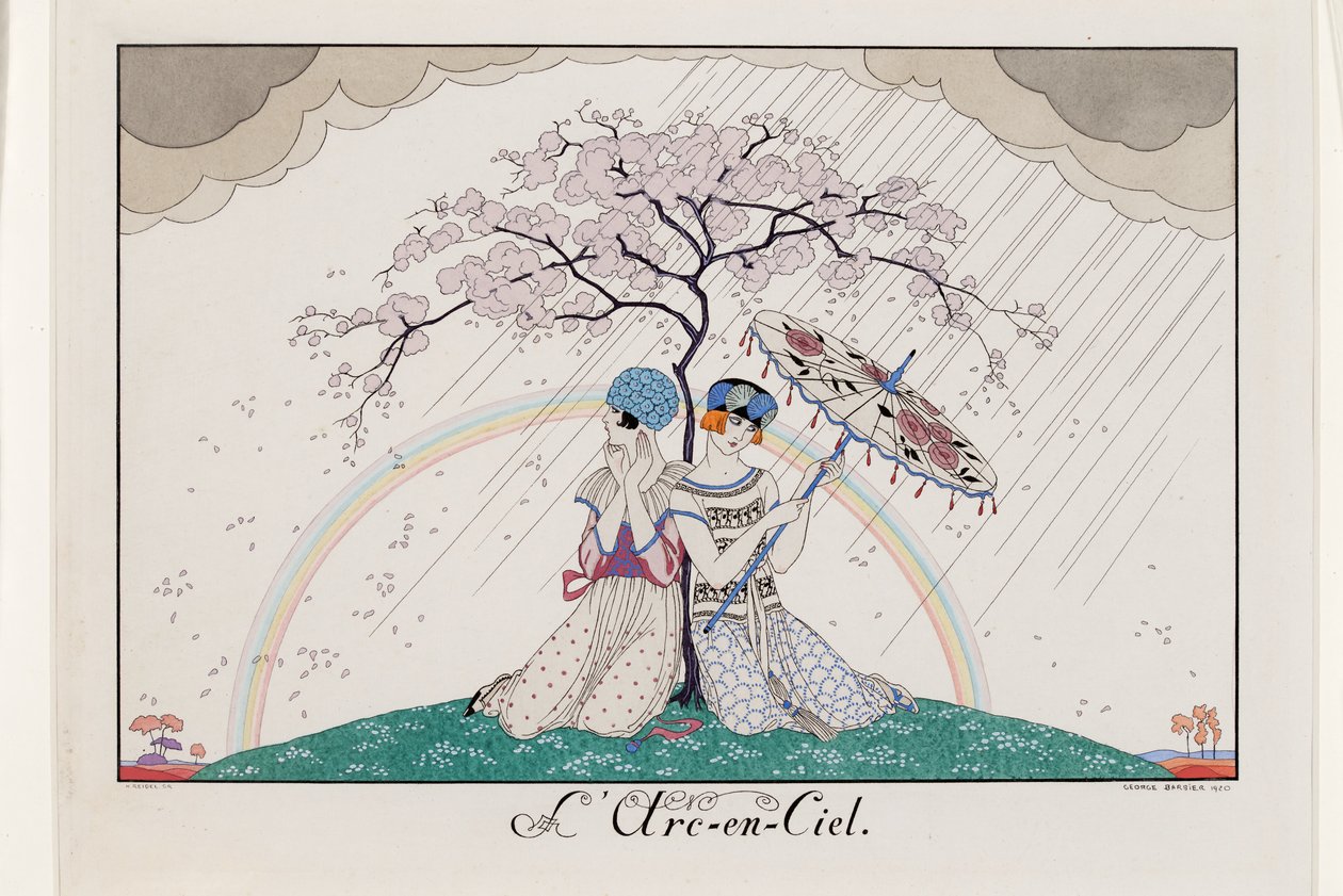 The Rainbow, engraved by H. Reidel by Georges Barbier