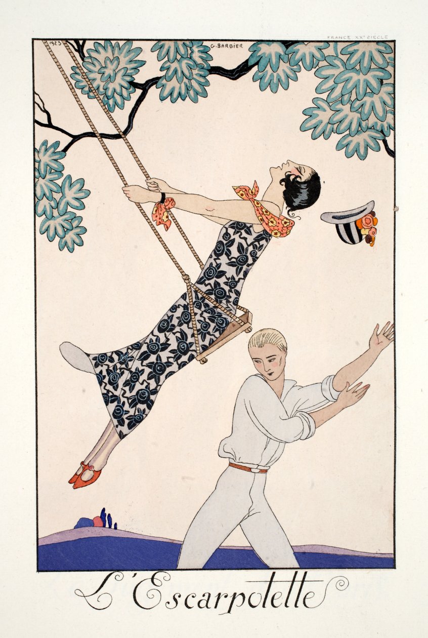The Swing by Georges Barbier