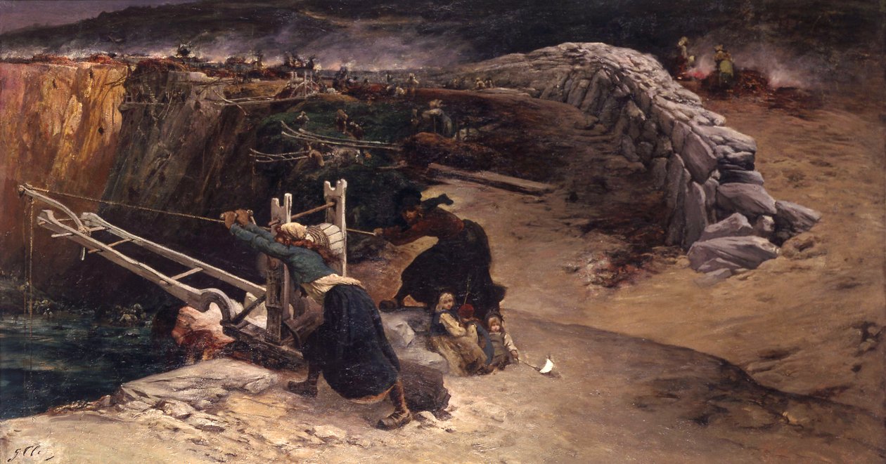 The Kelp Burners by Georges Clairin