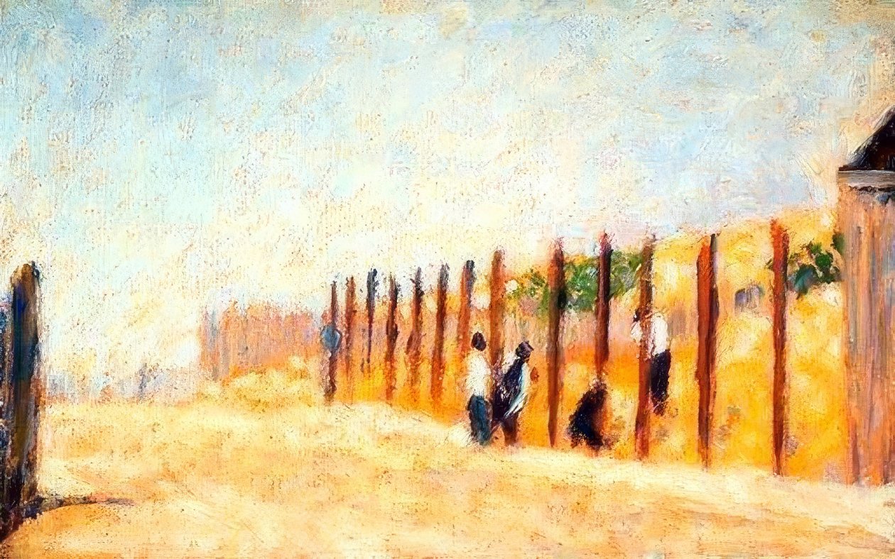Driving the Piles by Georges Seurat