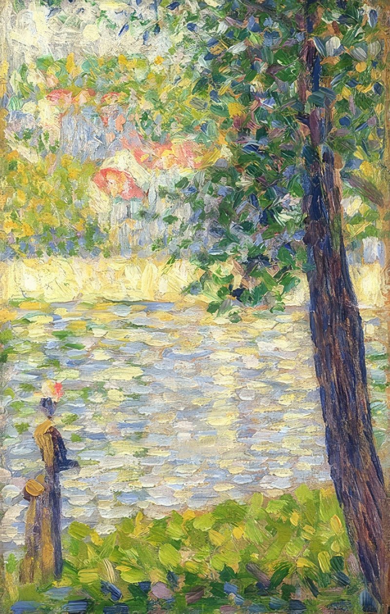 Morning Walk. 1885 by Georges Seurat