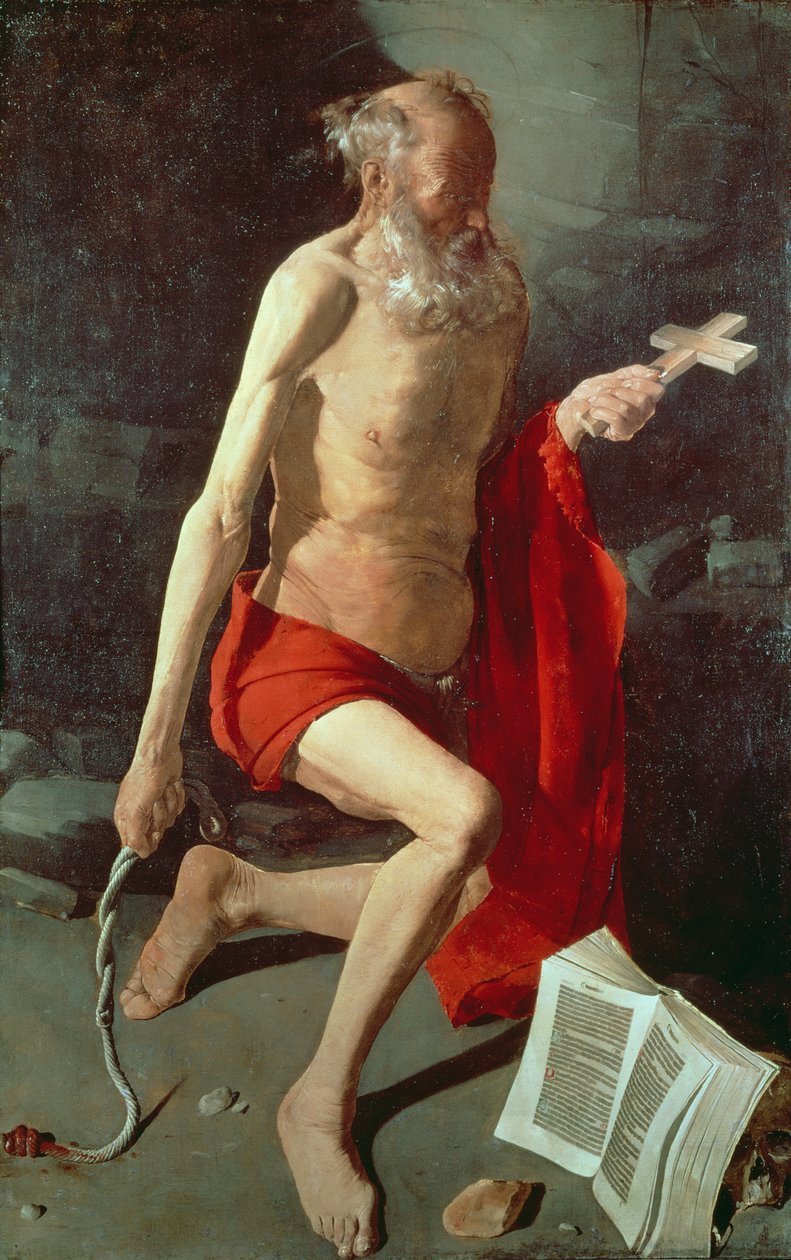 St. Jerome by Georges de La Tour