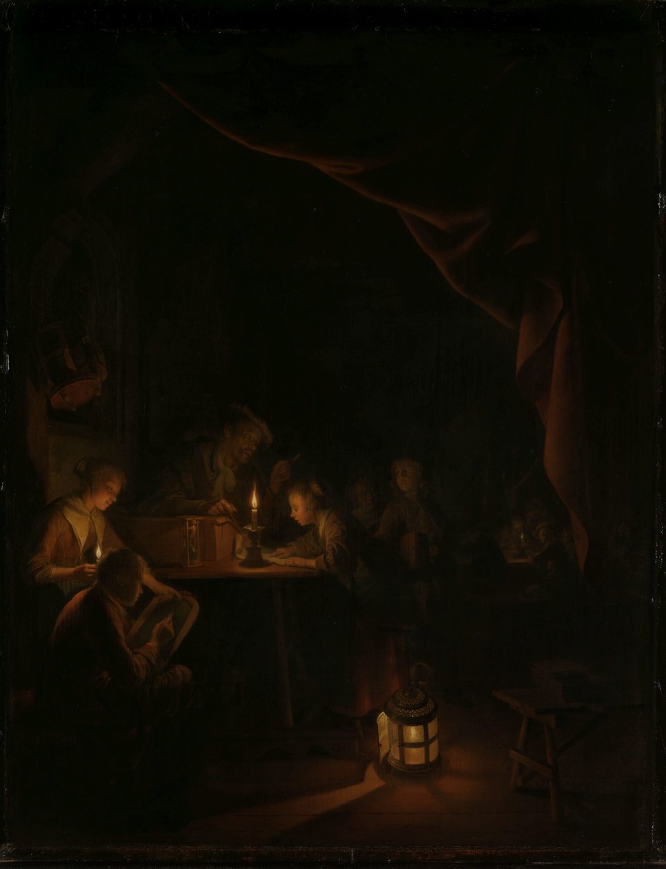 The Night School by Gerrit Dou