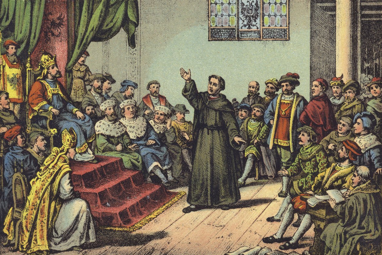 Luther before the Diet of Worms by German School