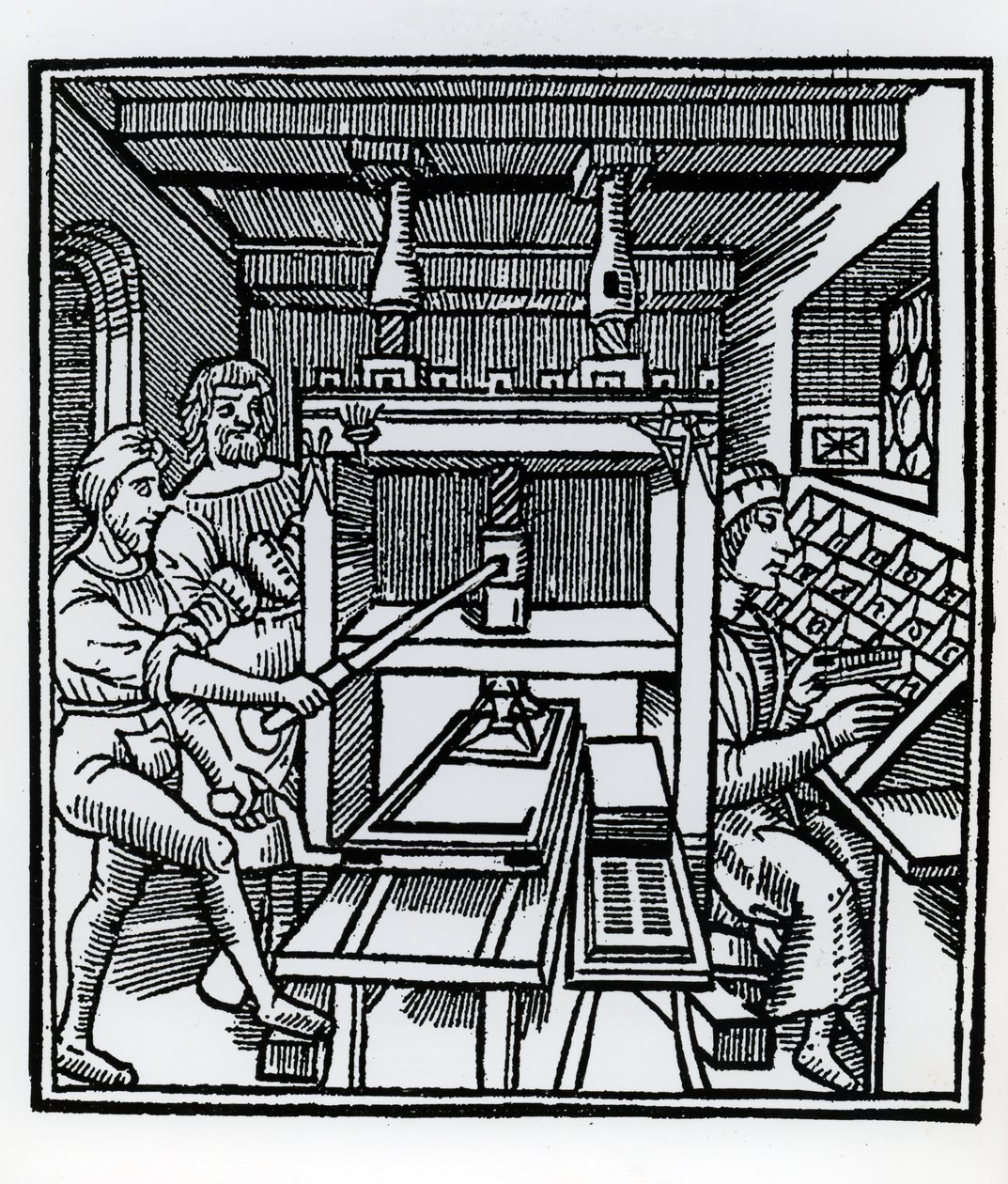 Printing Press by German School