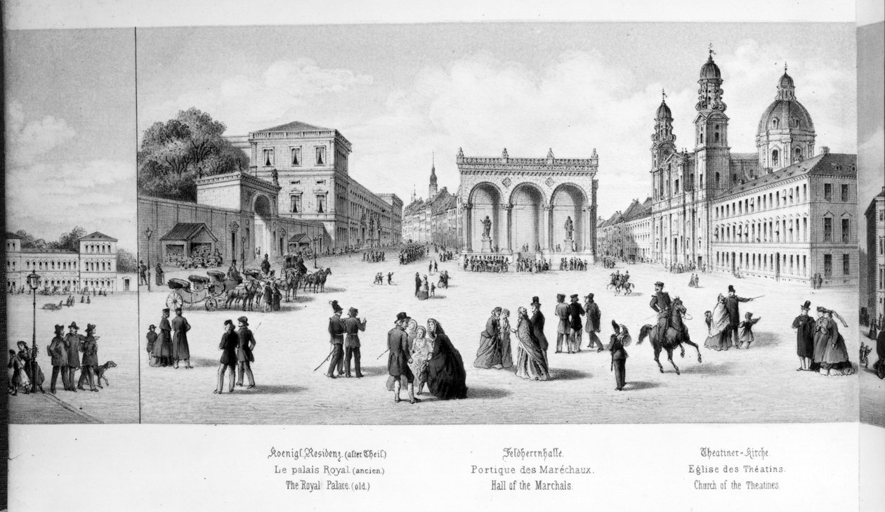 View of Munich, 1869 by German School