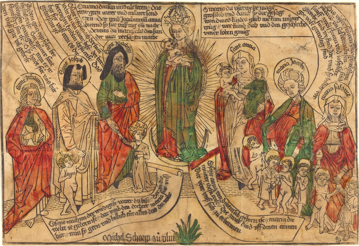 Holy Kinship by German 15th Century