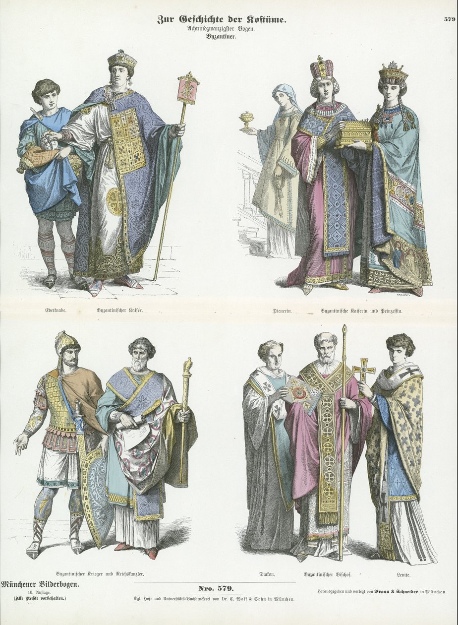 Byzantine Costumes by German School