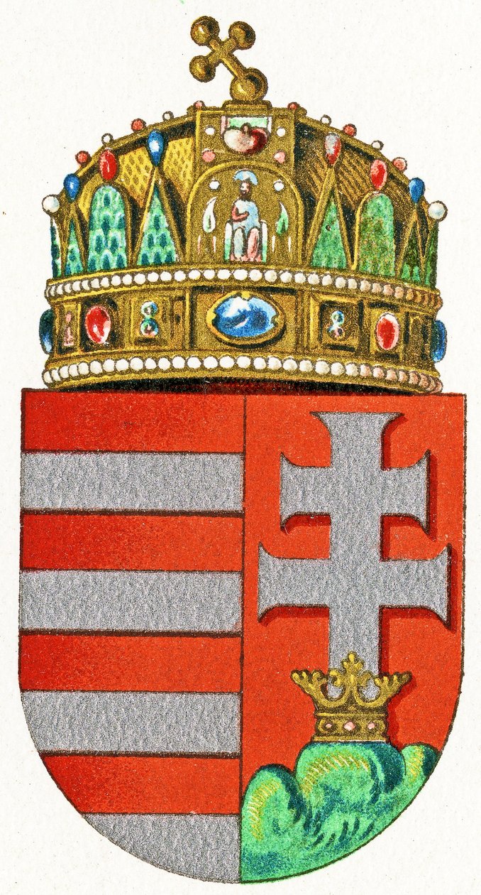 Coat of Arms of Hungary, c.1898 by German School