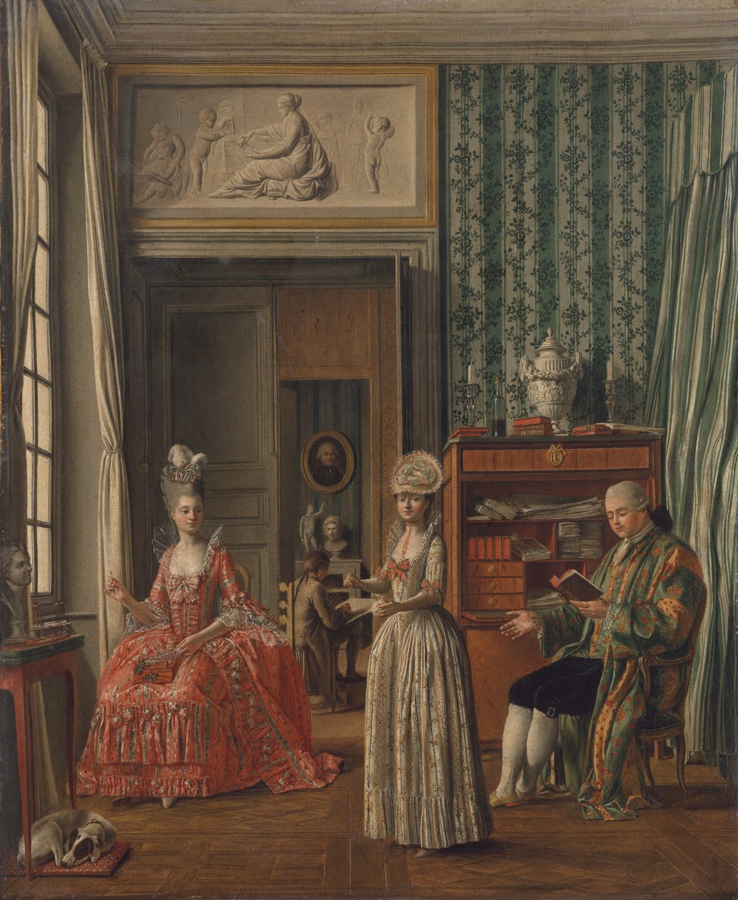 Domestic Scene by German School