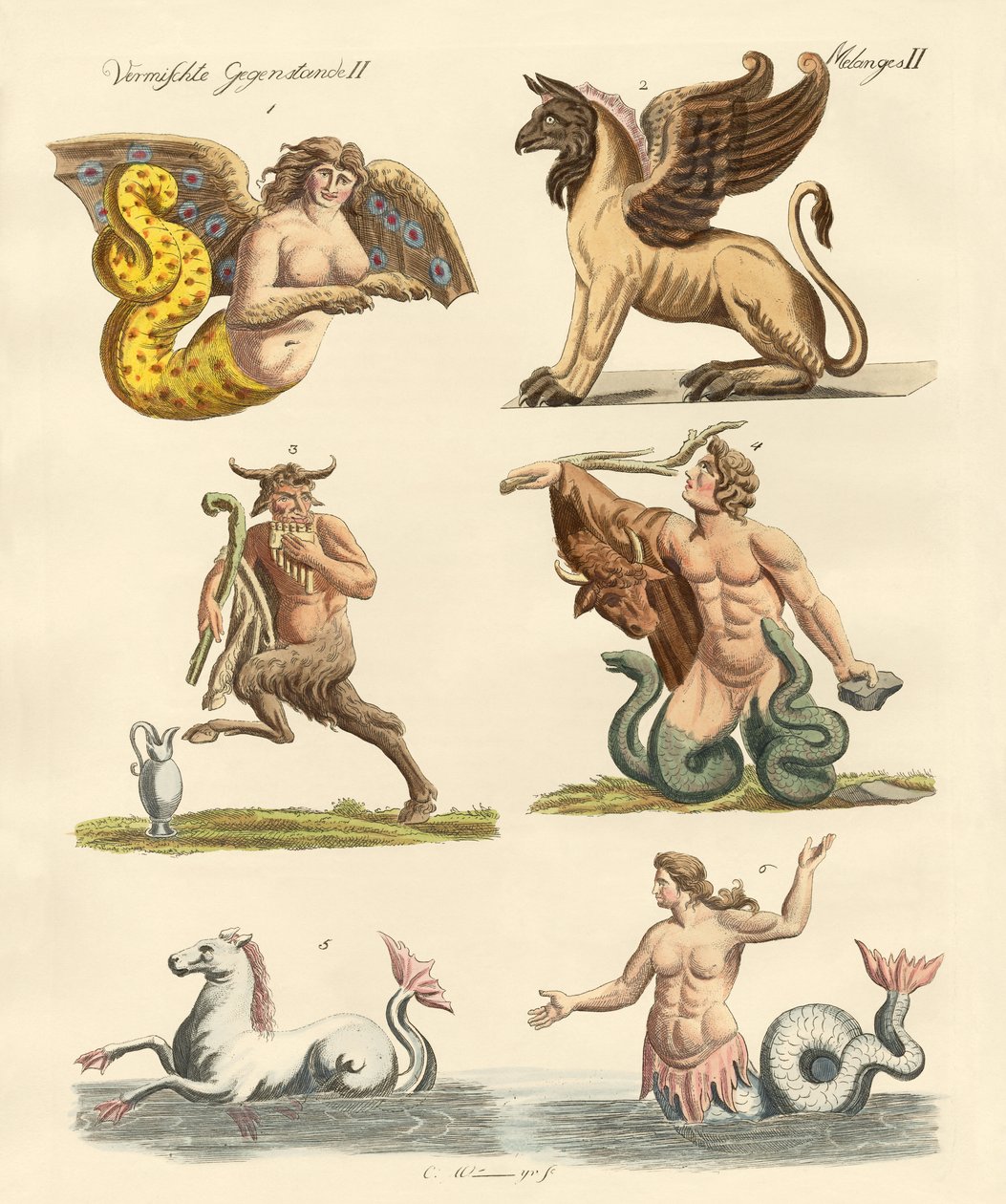 Fabulous animals by German School