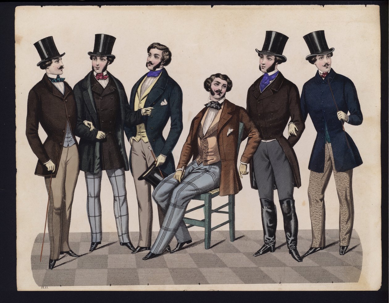 German Fashion Plate, Mid 19th Century by German School