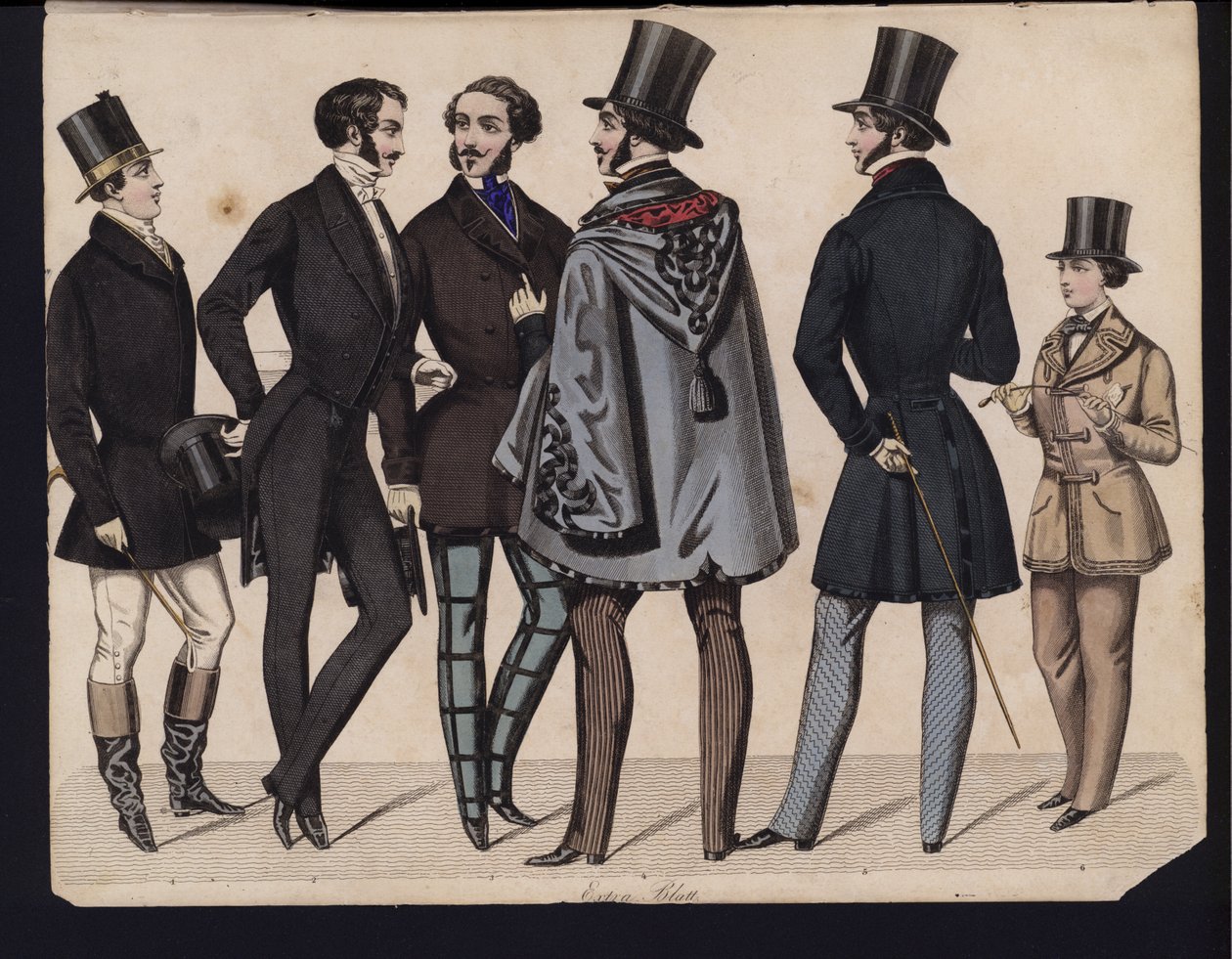 German fashion plate, mid 19th century by German School