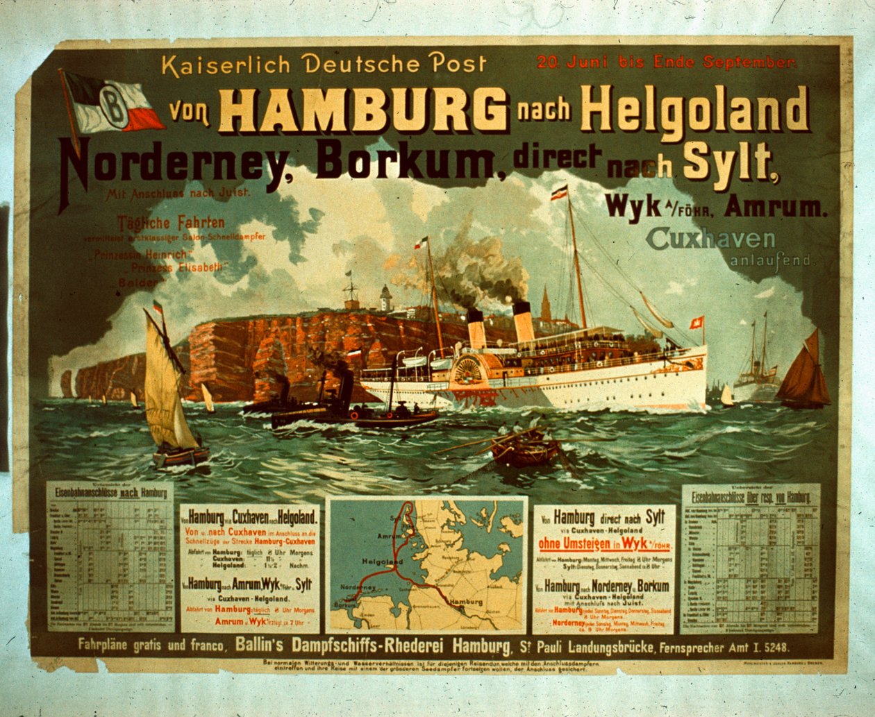 Hamburg to Helgoland by German School