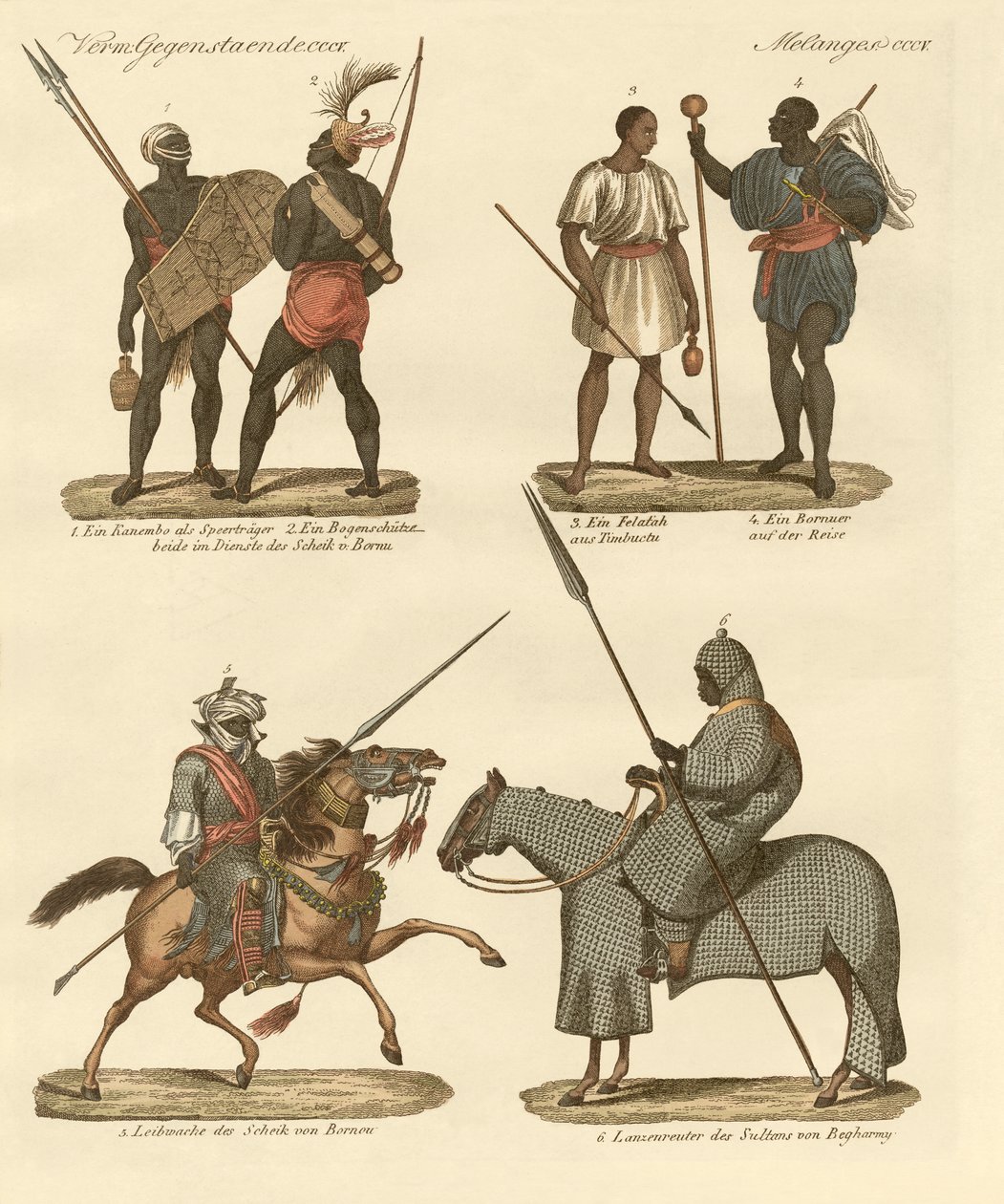 Inhabitants of Sudan by German School