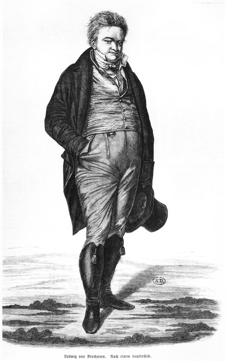 Ludwig van Beethoven by German School