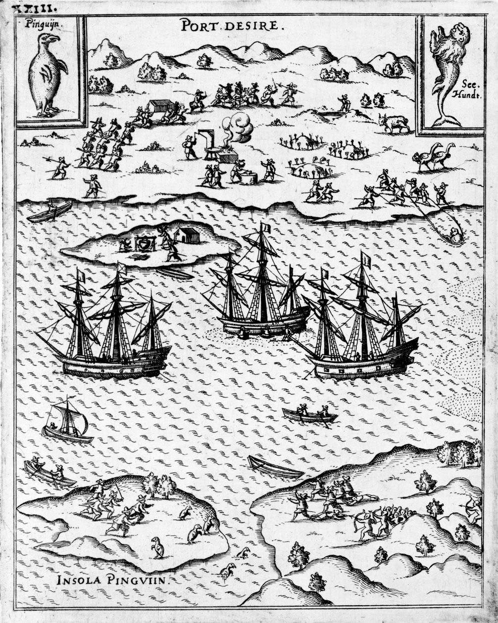 Port Desire, 1626 by German School