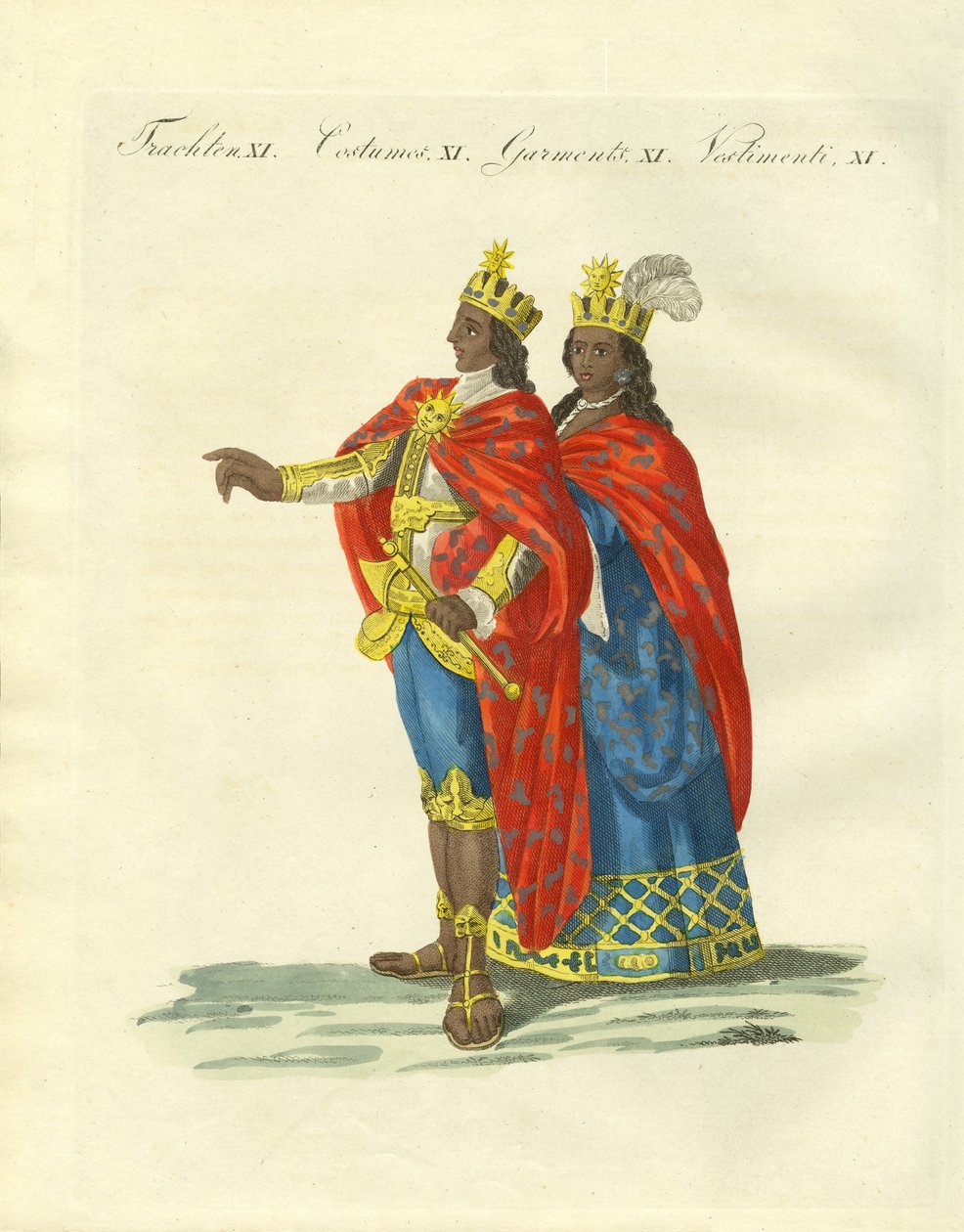 The Peruvian Incas by German School