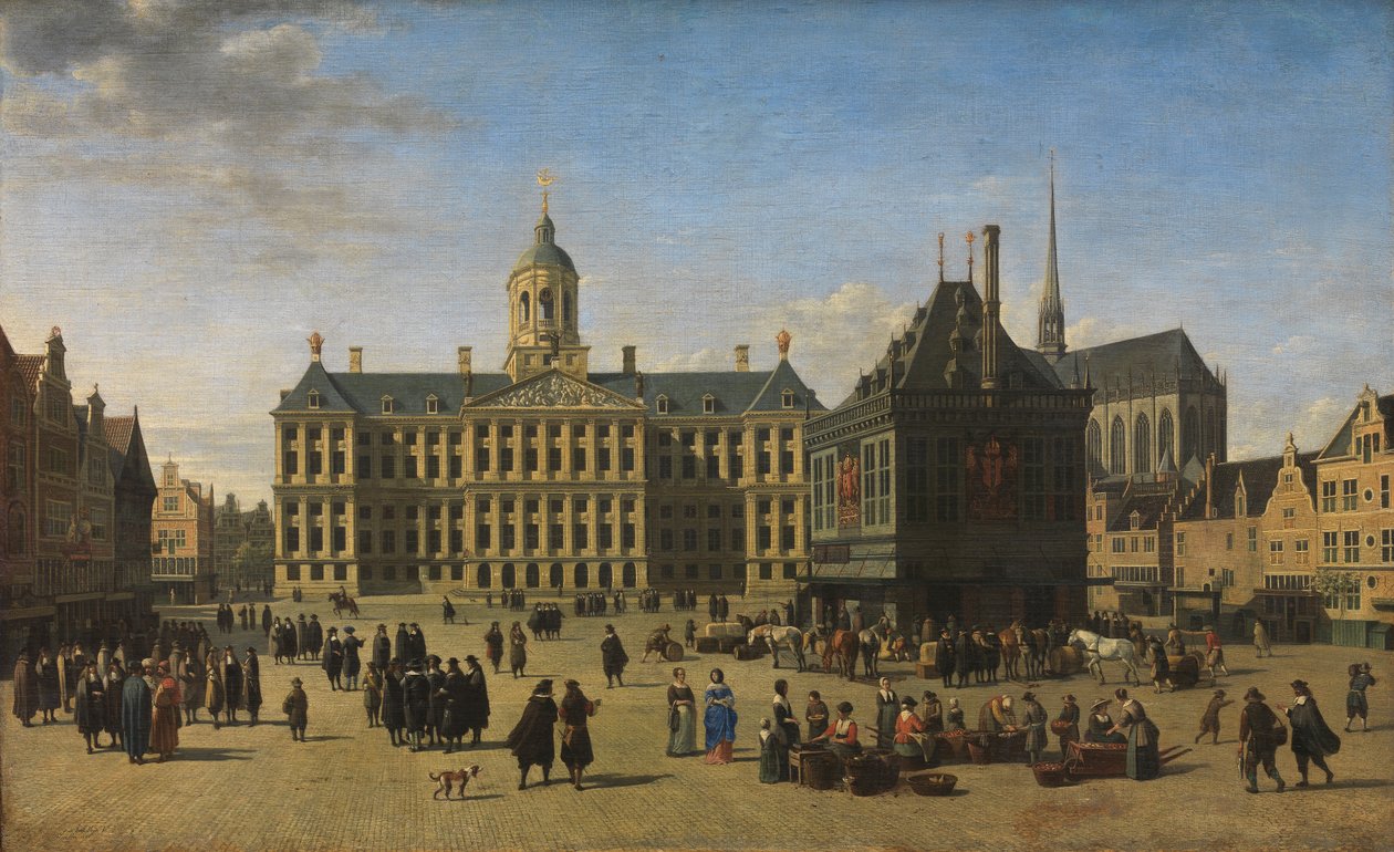 The Dam, Amsterdam by Gerrit Adriaensz Berckheyde