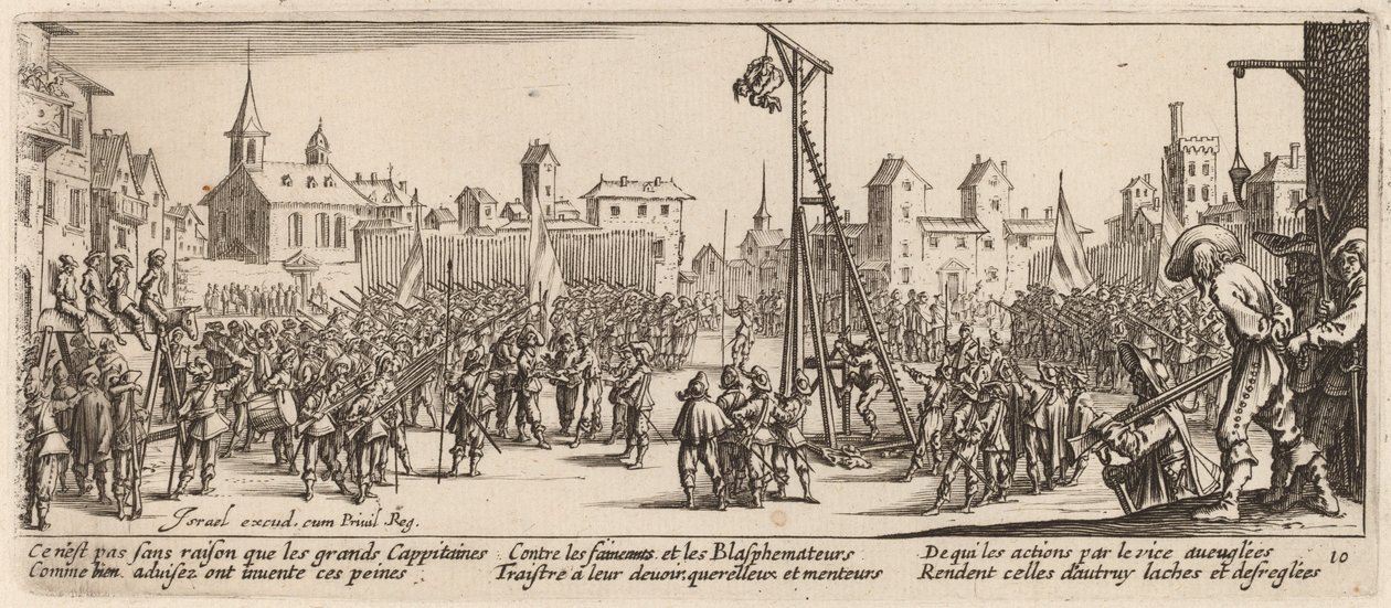 The Strappado by Gerrit van Schagen after Jacques Callot