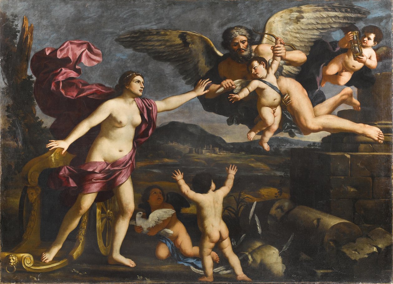 Venus, Cupid, and Chronos by Giacinto Gimignani