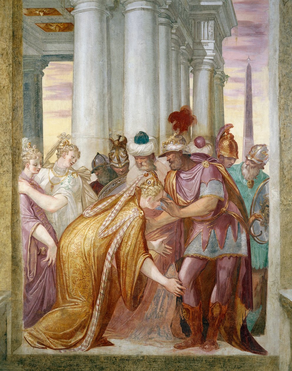 Sophonisba implores Masinissa by Giambattista Zelotti