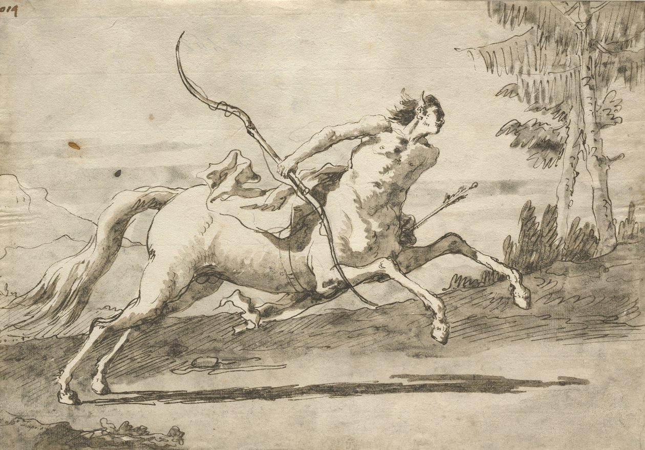 Galloping Centaur by Giovanni Domenico Tiepolo